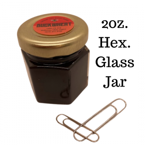 2oz. Hex. Glass Jar